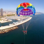 Activité EVG à Barcelone: parasailing